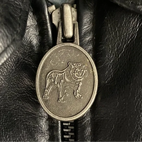 Vintage Mack Truck Men’s Black Quilted Embossed Leather Bomber Jacket Size XXL - Picture 8 of 13